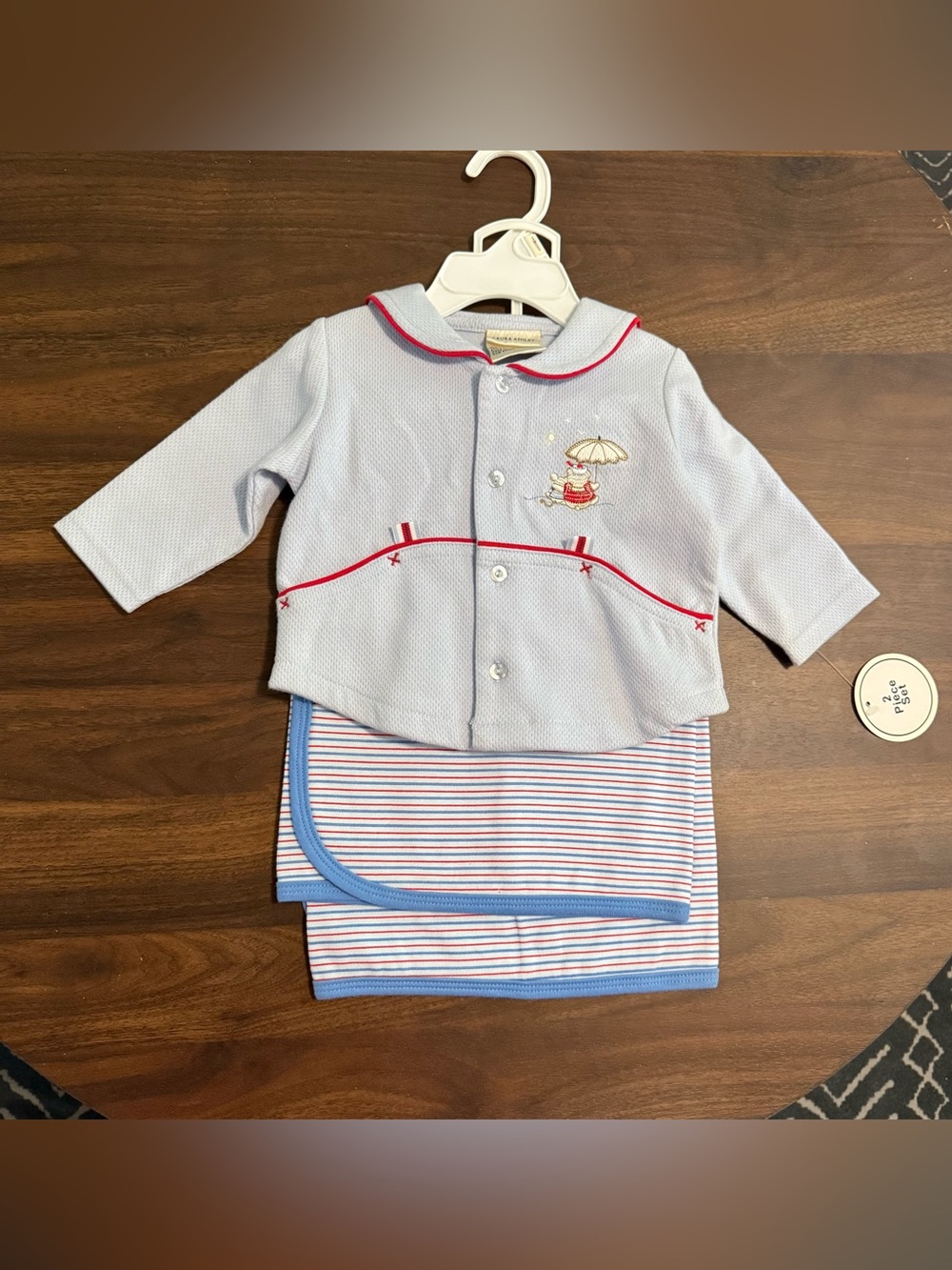 New with tags vintage Laura Ashley baby set